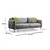Atelier del Sofa Trosed na razvlačenje Sevilla 98x85x214cm Sivi