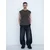 Bershka Majica  rjava / antracit / črna
