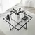 Hanah Home Klub sto Sun S409 85x35x85cm Crni