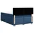 Vidaxl Box spring postelja z vzmetnico modra 140x190 cm blago