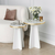 HANAH HOME Set stolova Mushroom 2 Gold White