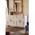 Hanah Home komoda Ilay 120, 120 cm, bela / travertin / srebrna