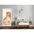 tulup.si Nalepka na vratih Red cat 85x205 cm