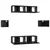 Set TV komoda Zidne 6 pcs Crni hrast Konstruirano drvo