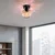 Opviq Zidna lampa Benek-15-14373, 15x15x18cm, IP20, Crna