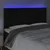 LED uzglavlje crno 160x5x118/128 cm baršunasto