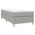 Vidaxl Box spring postelja z vzmetnico svetlo siv 100x200 cm blago