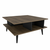 HANAH HOME Sto za dnevnu sobu Akya Walnut Black