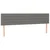Vidaxl Box spring postelja z vzmetnico LED temno siva 160x200 cm blago
