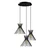 Conceptum Hypnose Luster Kirpi-3085, 63x63 cm, 3xE27, 40W, Crni