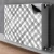 tulup.si Pokrov za radiator PVC Siva rešetka 80x60 cm