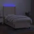 Vidaxl Box spring postelja z vzmetnico LED krem 80x200 cm blago