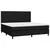 Vidaxl Box spring postelja z vzmetnico črn 200x200 cm blago