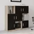Hanah Home Komoda 119x121,8x37,6cm Hrast-Crna