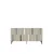 Hanah Home komoda Nota 150, 150 cm, antracit / travertin / srebrna