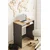 Hanah Home radni sto Zeyna, 65 cm, hrast Sonoma / antracit