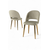 HANAH HOME Set stolica (4 komada) Pane Cream Gold