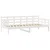 shumee vidaXL Dnevna postelja s predali bela 90x200 cm borov les