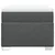 Vidaxl Box spring postelja z vzmetnico temno siva 90x190 cm blago
