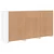 Komoda s LED svjetlima bijela 123 x 37 x 67 cm