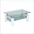 Klub sto CT1007 Belo staklo 1100x600x430 mm ( 800-560 )