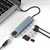 Adapter konverter TIP C 7/1 USB 3.0x2/Ethernet RJ45 /HDMI 4K 30HZ/PD/SD/TF