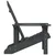 Vidaxl vidaXL Vrtni stol Adirondack, HDPE, antracit