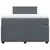 Vidaxl Box spring postelja z vzmetnico temno siv 120x190 cm žamet