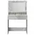 Toaletni stol s policom Betonski sivi 78,5 x 41 x 135 cm