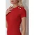 Trend Alacati Stili Ženska haljina ALC-X11832, Mini, Crvena