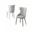 Hanah Home Set stolica Alpa, 85x59x146 cm, 6 komada, Svetlosive