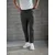 DAN FOX APPAREL Hlače na rob Essential črna