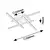 Rabalux Luster Demir, LED, 24W, 4000K, 55x55cm, Crni
