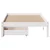 Vidaxl Posteljni okvir brez vzmetnice bel 75x190 cm trdna borovina