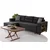 Atelier del Sofa Ugaona garnitura na razvlačenje Tloft Mini, 260 x 160 cm, Antracit