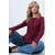Trend Alacati Stili Ženska bluza Alc-X14533, Bordo