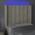 LED uzglavlje krem 93 x 16 x 118/128 cm od umjetne kože