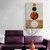 Slika japandi z modernimi krogi - 20x30