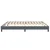 Box Spring krevet bez madracem tamno sivi 200x220 cm baršun