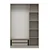 Hanah Home ormar sa reflektujućim staklom Nisa 20657, 135 cm, peščar