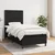 Vidaxl Box spring postelja z vzmetnico črn 90x190 cm blago