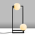 Opviq Stona lampa Corner-15020, 25x25x55 cm, IP20, Crna