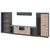 nabbi Regal Dolin BS - grafit/hrast sonoma