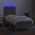 Vidaxl Box spring postelja z vzmetnico LED taupe 100x200 cm blago