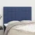 Vidaxl Vzglavje postelje modro 144x5x118/128 cm blago