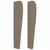 Vidaxl Vzglavje z ušesi taupe 183x23x118/128 cm blago