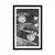 Plakat s paspartujem dva retro fotoaparata v črnobeli varianti - 30x45 silver