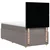Vidaxl Box spring postelja z vzmetnico taupe 100x200 cm blago