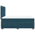 Krevet box spring s madracem plavi 160 x 200 cm baršunasti