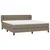 Vidaxl Box spring postelja z vzmetnico taupe 160x200 cm blago